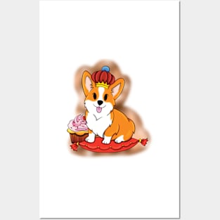 King Corgi Posters and Art